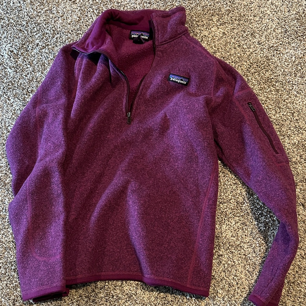 Patagonia Purple Cowl Neck Sweater